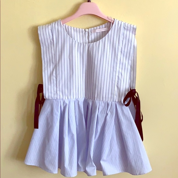 Zara Tops - Blue stripe blouse from Zara